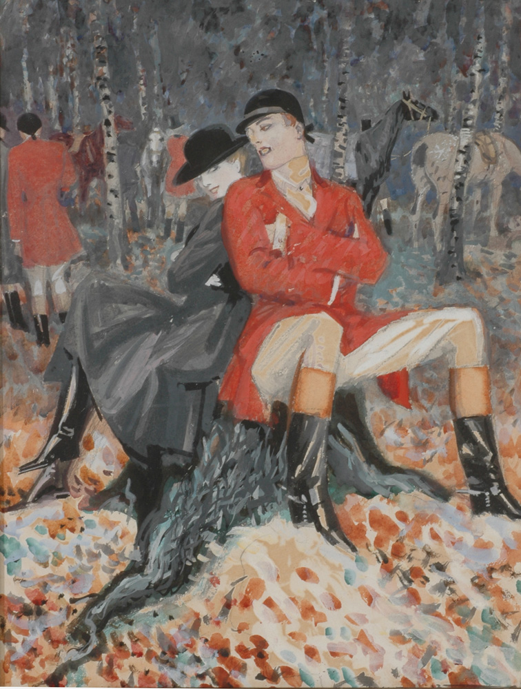 Interrupted Hunt by Gino de Finetti, 1913